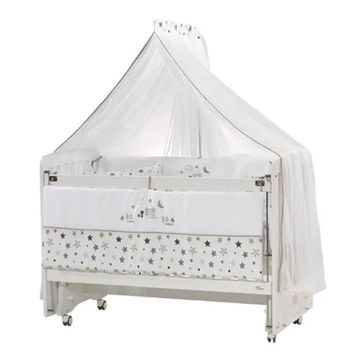 Meltem Smart Woody Sallanır 60x120 cm Beyaz Kuzu Anne Yanı Beşik