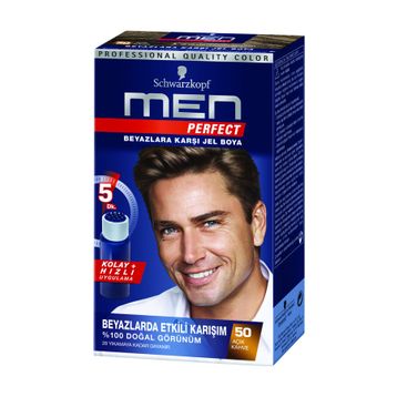 Men Perfect Erkek Saç Boyası No:50 Acık Kahve
