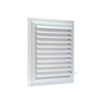 Menfezsan 30 X 30 cm Menfez Alüminyum Yüzeysel Hareketli Banyo Wc Havalandırma Menfez