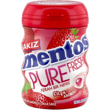 Mentos 30 gr Pure Fresh Çilek Aromalı Sakız