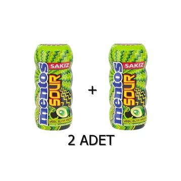 Mentos 30 gr Sour Yeşil Elma Aromalı Draje Sakız (12 adet)