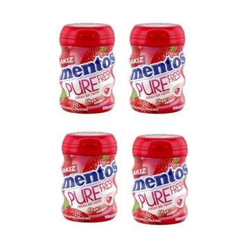Mentos 60 gr Pure Fresh Çilek Aromalı Sakız (4 adet)