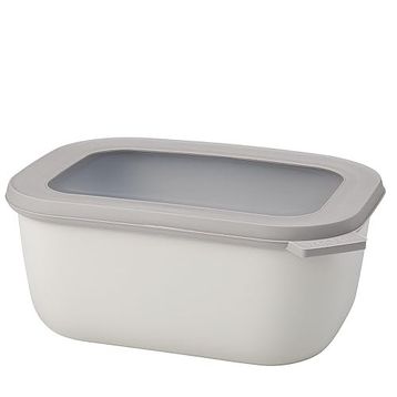 Mepal Multi Bowl Cirqula Rectangular 1500 ML Nordic White Saklama Kabı