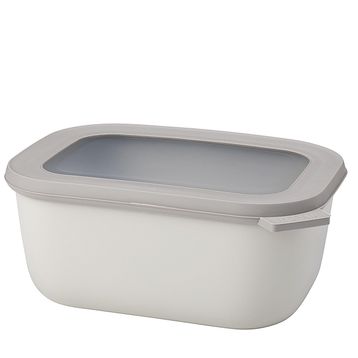 Mepal Multi Bowl Cirqula Rectangular 1500 ML Nordic White Saklama Kabı
