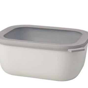 Mepal Multi Bowl Cirqula Rectangular 3000 ml Beyaz Saklama Kabı