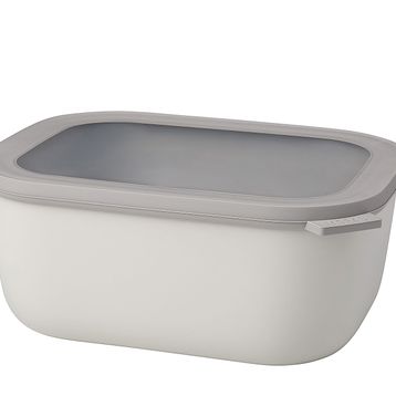 Mepal Multi Bowl Cirqula Rectangular 3000 ml Beyaz Saklama Kabı