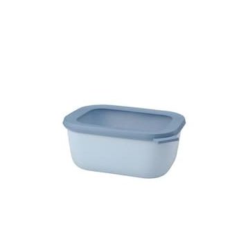 Mepal Multi Bowl Cirqula Rectangular Nordic White Gri 1500 ml Saklama Kabı
