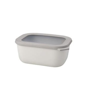 Mepal Multi Bowl Cirqula Rectangular Nordic White Gri 1500 ml Saklama Kabı