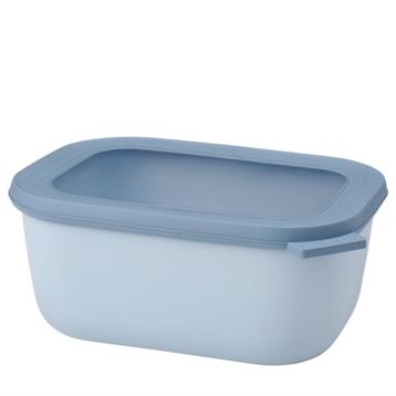 Mepal Multi Bowl Cirqula Rectangular Nordic White Gri 1500 ml Saklama Kabı