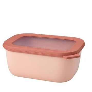 Mepal Multi Nordic Blush Cirqula Rectangular 1500 ml Saklama Kabı