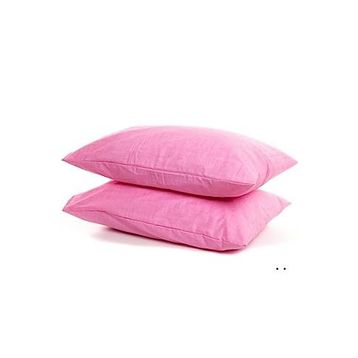 Mer-tim Ranforce Pembe 50x70 cm 2'li Yastık Kılıfı
