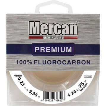 Mercan Fluorocarbon Premium 0.23 mm 75 mt Beyaz Makara Misina
