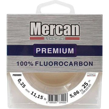 Mercan Fluorocarbon Premium 0.25 mm 75 mt Beyaz Makara Misina