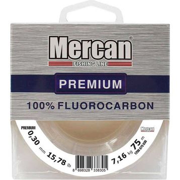 Mercan Fluorocarbon Premium 0.30 mm 75 mt Beyaz Makara Misina