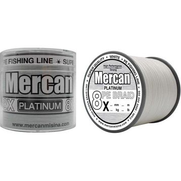 Mercan PE Örgü Platinum 8X İp 0.33 mm 1000 mt Beyaz Misina