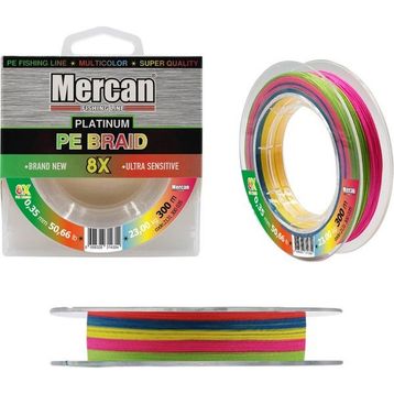 Mercan Pe Örgü Platinum 8X İp 0.35 mm - 300 mt Multicolor Misina