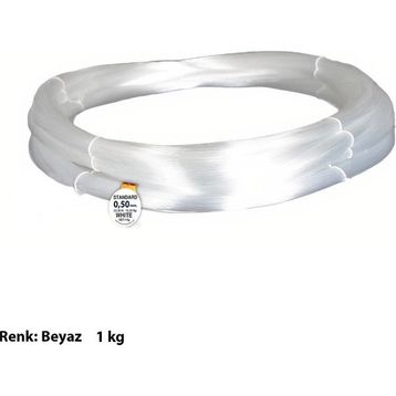 Mercan Standart 0.50 mm 1 kg Beyaz Çile Misina