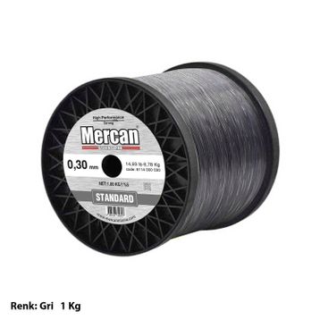 Mercan Standart 1 kg Gri Bobin Misina