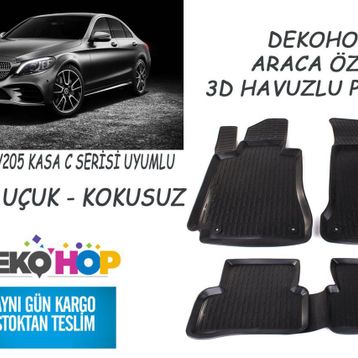 Mercedes C Serisi W205 2014 Araca Özel Paspas
