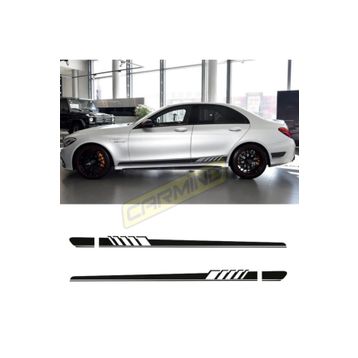 Mercedes W205 C63 Amg Yan Etek Şerit Sticker