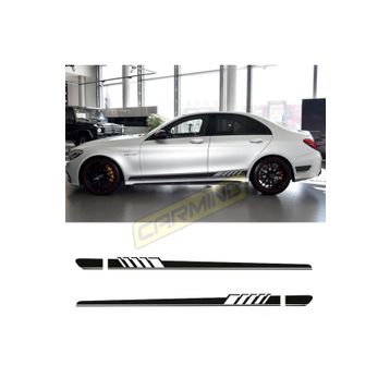Mercedes W205 C63 Amg Yan Etek Şerit Sticker