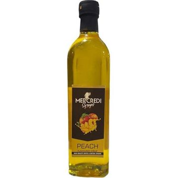 Mercredi 750 ml Peach Şeftali Kahve ve Kokteyl Şurubu