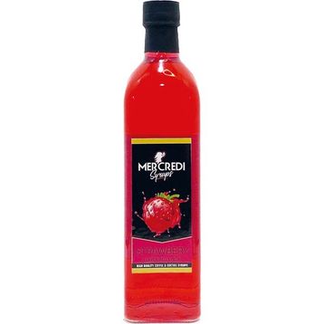Mercredi 750 ml Strawberry Çilek Kahve ve Kokteyl Şurubu