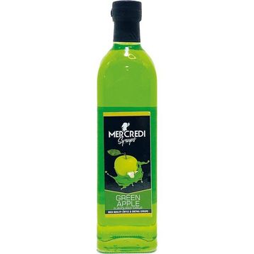 Mercredi 750 ml Yeşil Elma Kahve ve Kokteyl Şurubu