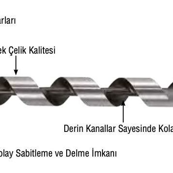 Mercure 20x460 mm Sds Plus Ağaç Matkap Ucu