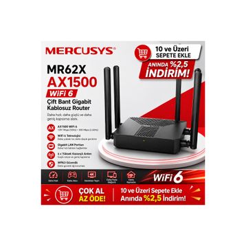 Mercusys MR62X 3 Port 1500 Mbps Router