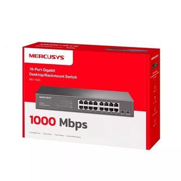 Mercusys MS116GS 16 Port 10/100/1000 Masaüstü Switch