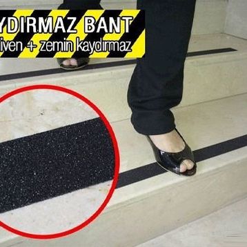 Merdiven ve Zemin Kaydırmaz Siyah Bant
