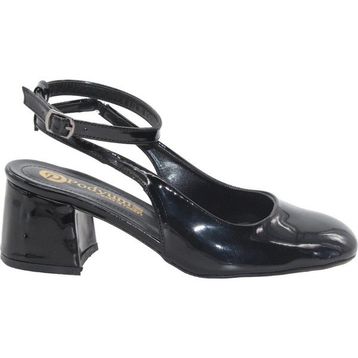 MergenShoes MF300 Siyah Bilek Bantlı Kadın Topuklu Ayakkabı