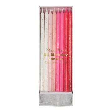 Meri Meri Pembe Simli Mumlar