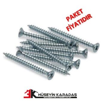 Meridyen 3.5x25 mm 1000 Adet Sunta Vidası
