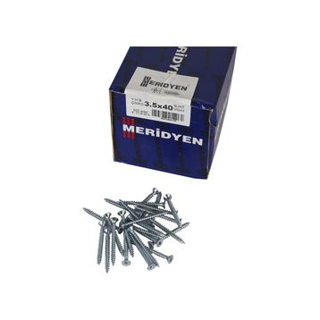 Meridyen 3.5x40 mm 500 Adet Paket Sunta Vidası
