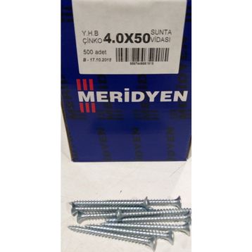 Meridyen 4.0x50 mm Sunta Vidası