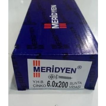 Meridyen 6.0x200 50 Adet Sunta Vidası