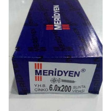 Meridyen 6.0x200 50 Adet Sunta Vidası