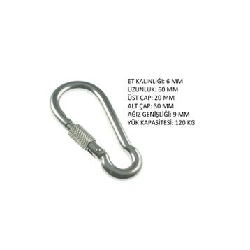 Meridyen 6 mm Vidalı Karabina