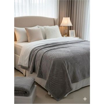 Merinos Elegans Gri 220x240 cm Çift Kişilik Battaniye