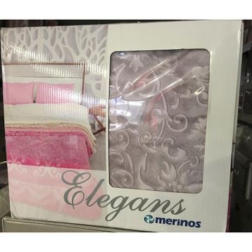 Merinos Elegans Mor Çift Kişilik Battaniye