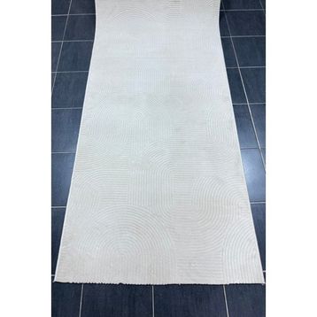 Merinos Leaf Kaymaz Taban Rölyef Krem 180x380 cm Halı