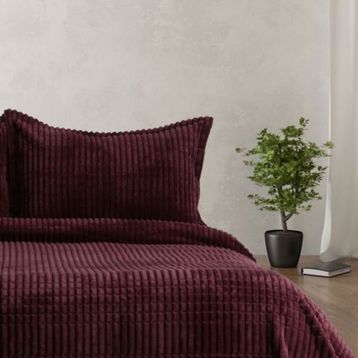 Merinos Modern Line 3 Parça Mor Battaniye Seti
