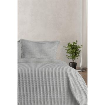 Merinos Modern Line Gri 220x240 cm 3 Parça Battaniye Seti
