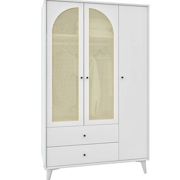 Merlin Mobilya Diamond 3 Kapakli 9 Bölmeli Dolap