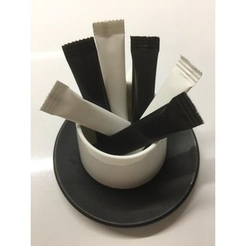 Merpak Ambalaj 1000'li 3 gr Stick Beyaz ve Siyah Baskısız Kristal Toz Şeker