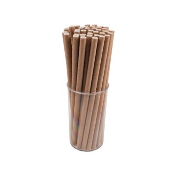 Mert 8 mm 100 Adet Kraft Kağıt Pipet