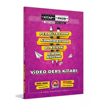 Mert Hoca Permütasyon Kombinasyon Olasılık Binom Açılımı Video Ders Kitabı
