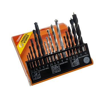 MertTools Ahşap-Metal-Beton 16 Parça Matkap Ucu Seti